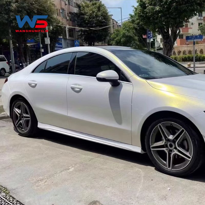 PPF Source Factory Diamond White Gold Free Sample Car Wrapping Film Color Changing Paint Protection Self Healing Tinting Vinyl