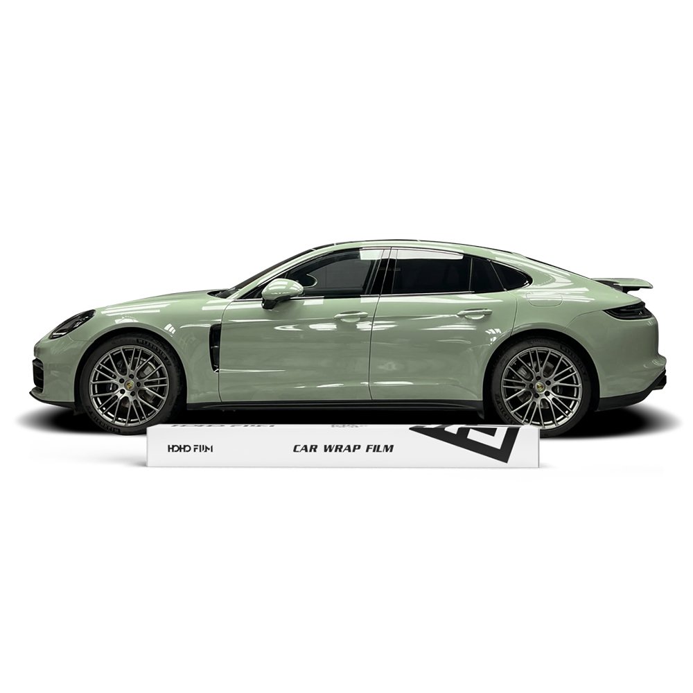 HOHOFILM Ultra Gloss Series Green Color Car Wrap Film 1.52x18m Super Gloss Vehicle Wrapping Roll Car Wrap Vinyl