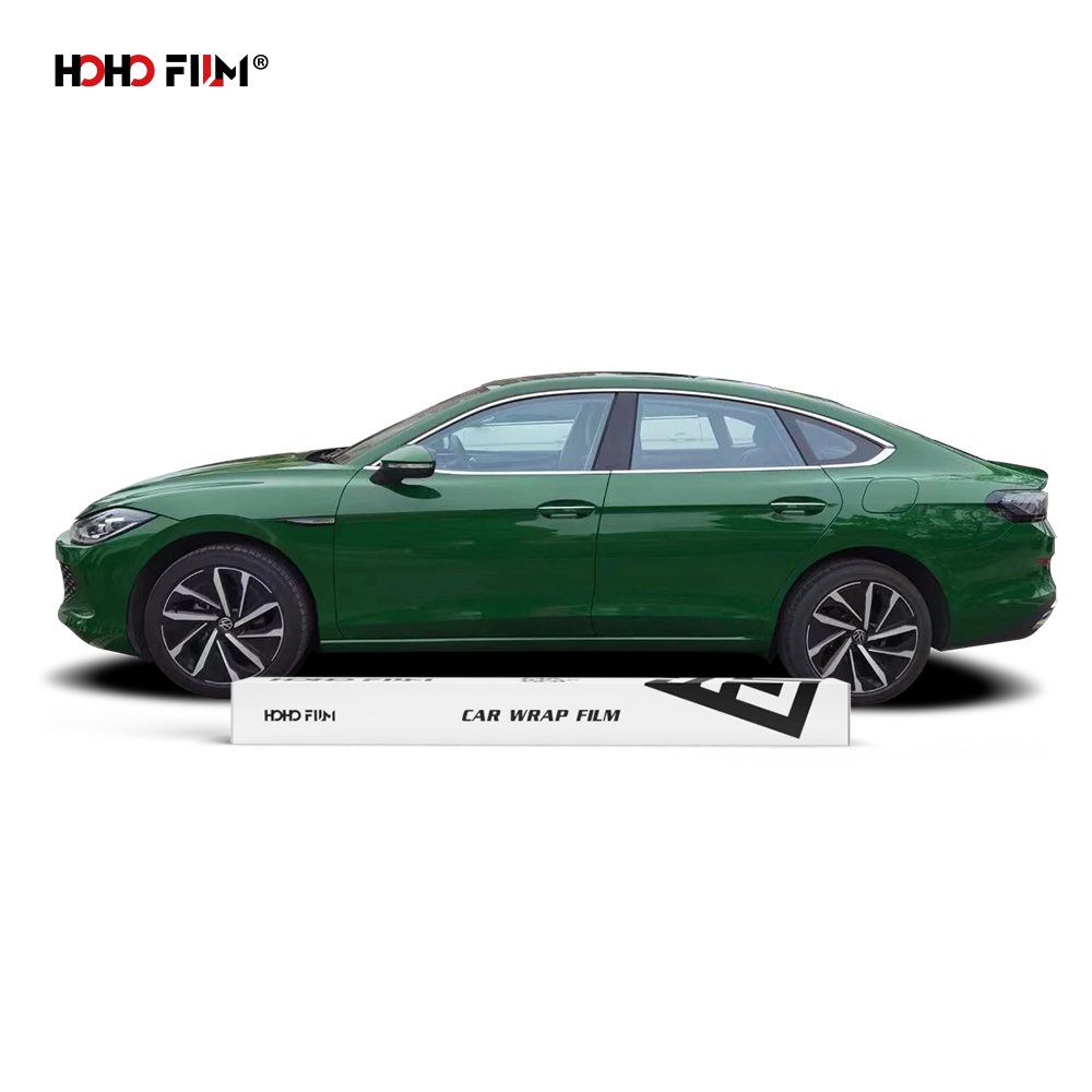 HOHOFILM Ultra Gloss Series Green Color Car Wrap Film 1.52x18m Super Gloss Vehicle Wrapping Roll Car Wrap Vinyl