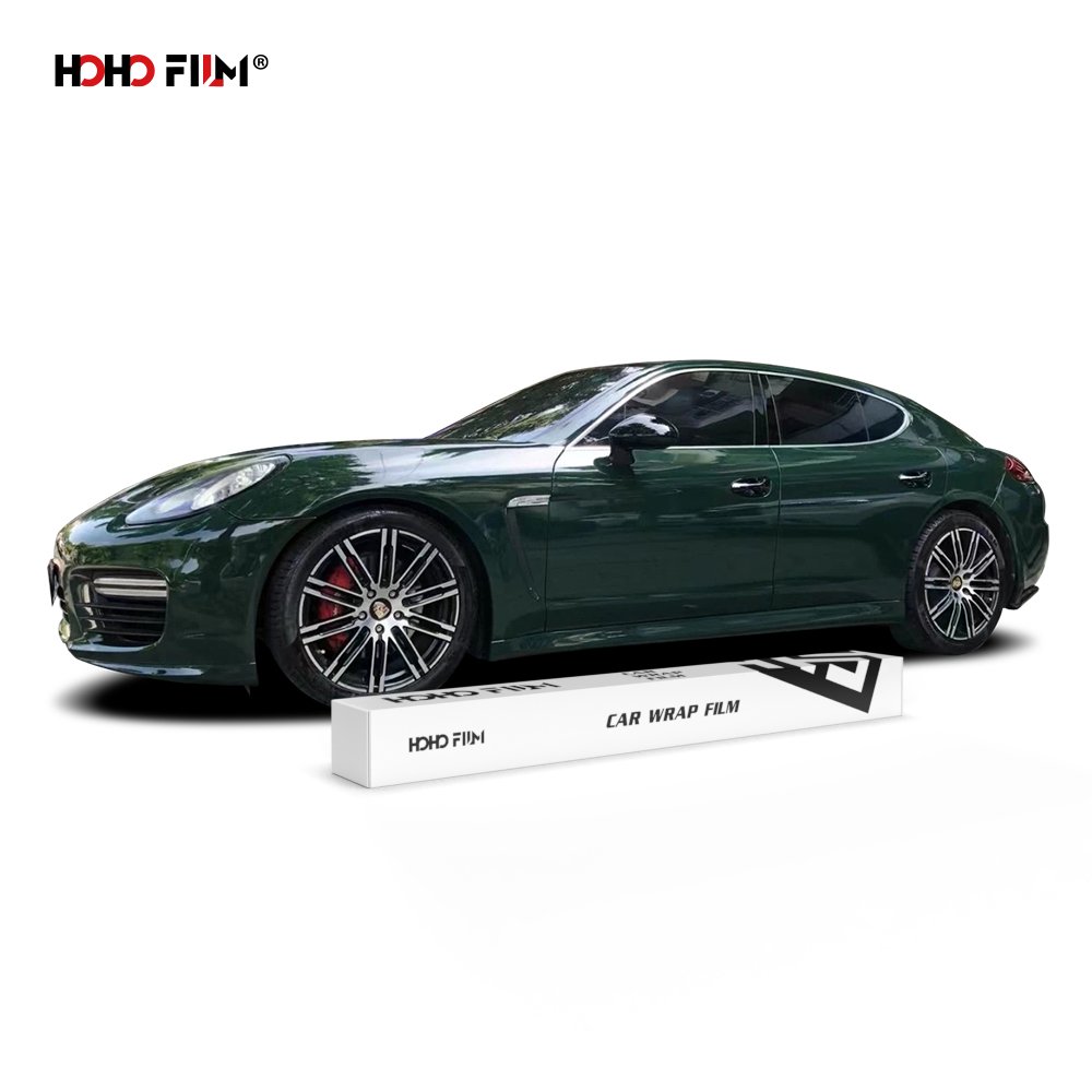 HOHOFILM Ultra Gloss Series Green Color Car Wrap Film 1.52x18m Super Gloss Vehicle Wrapping Roll Car Wrap Vinyl