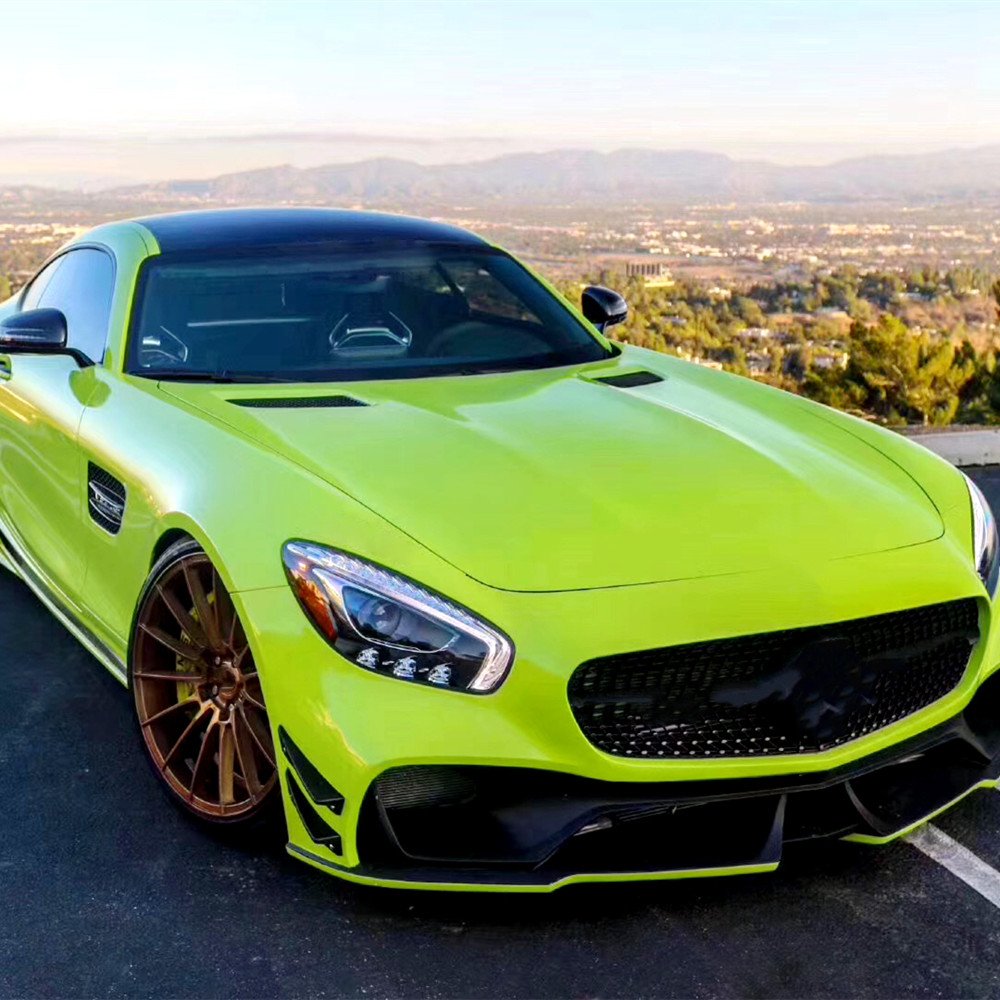HOHOFILM Ultra Gloss Series Green Color Car Wrap Film 1.52x18m Super Gloss Vehicle Wrapping Roll Car Wrap Vinyl