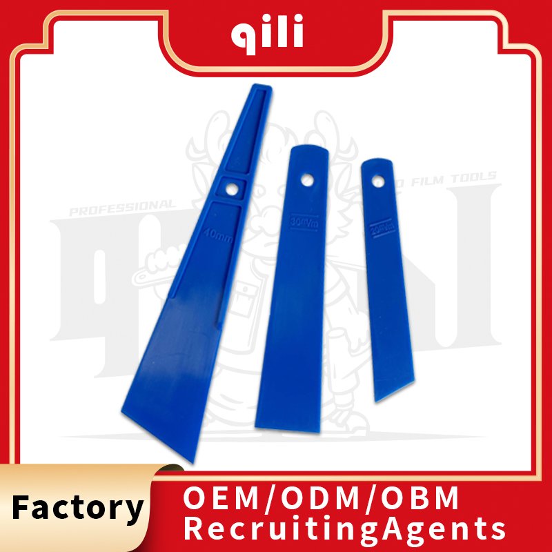 qili QH-31Full set of High Temperature Wear Window Film Tools Car Film Scraper Glue Removal Triangle Scraper Self Healing