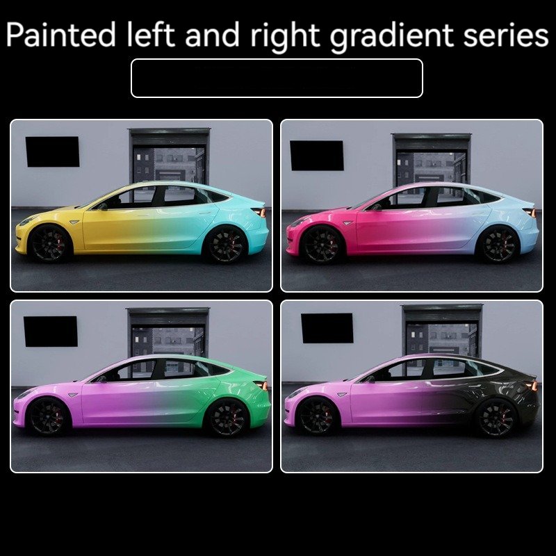 Gradual color change film body sticker vinyl film painted camouflage car modification sticker film