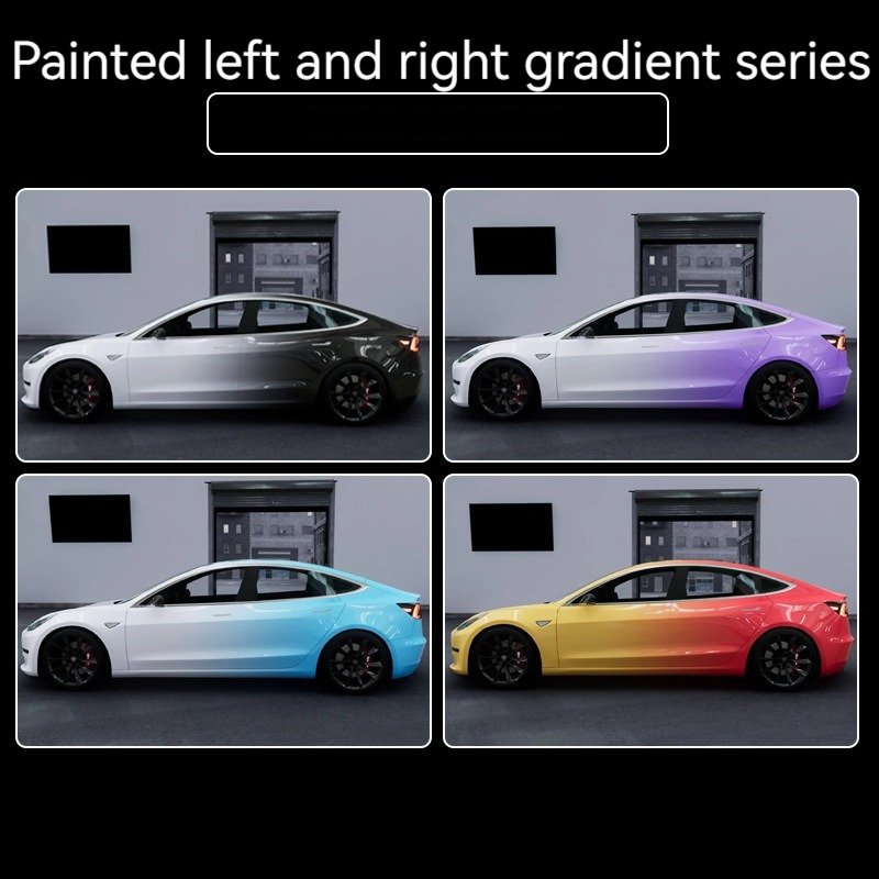 Gradual color change film body sticker vinyl film painted camouflage car modification sticker film
