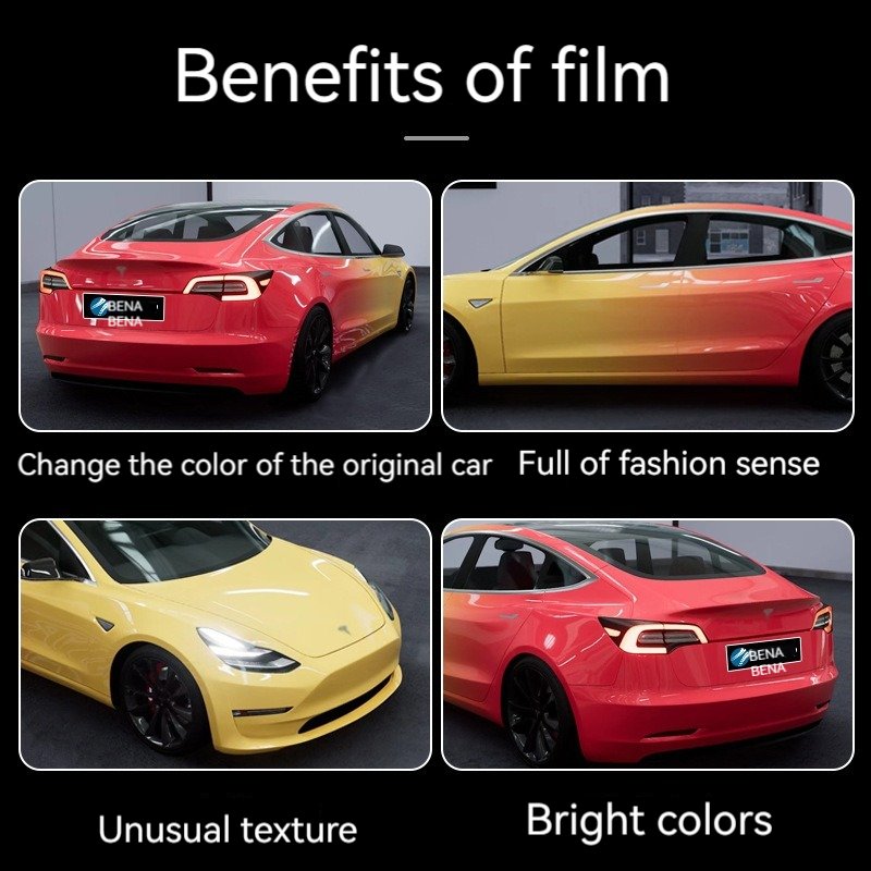 Gradual color change film body sticker vinyl film painted camouflage car modification sticker film