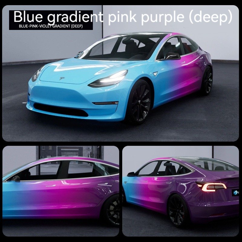Gradual color change film body sticker vinyl film painted camouflage car modification sticker film