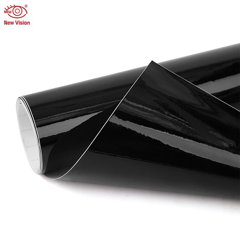 High Glossy Black Vinyl Wrap Car Film Bubble Free For Car Wrapping