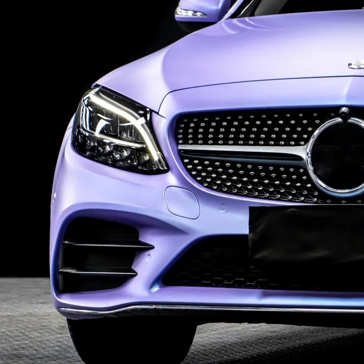 Car Wrapping Vinyl Ceramic Lavender Blue Matte Wraps For Vehicle Perfect Color-Changing & Anti-Scratch Vinyl Film Car Sticker