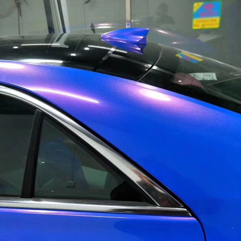 TSAUTOP matte diamond chameleon blue to red vehicle auto vinyl wrap stickers pvc car wrap vinyl