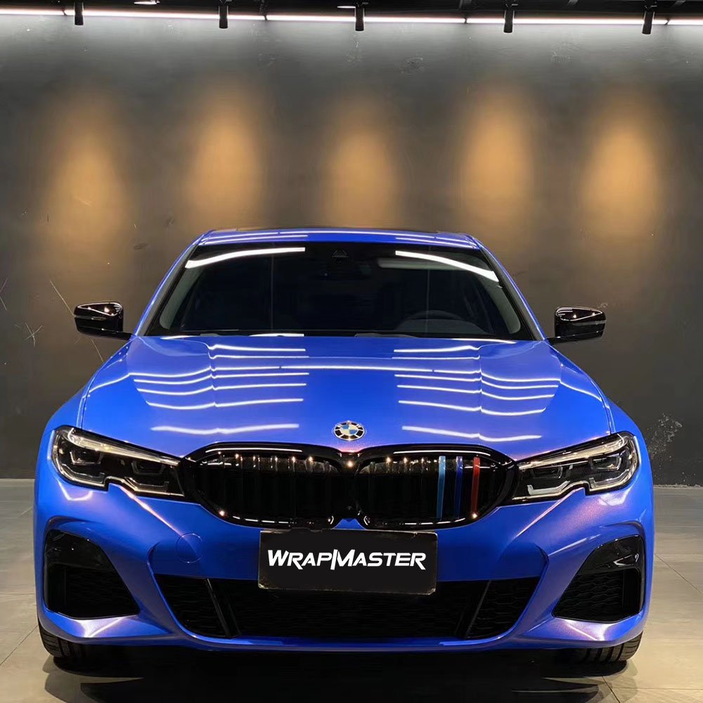 TSAUTOP matte diamond chameleon blue to red vehicle auto vinyl wrap stickers pvc car wrap vinyl