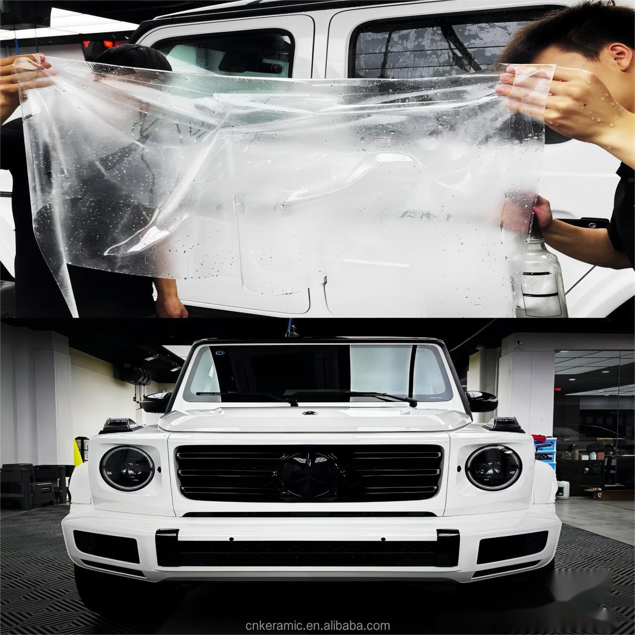 Hot Sale TPU Nano UV Coating Car Paint Protection Film Transparent Roll Sticker No Yellowing Stretchable PPF Letter Type