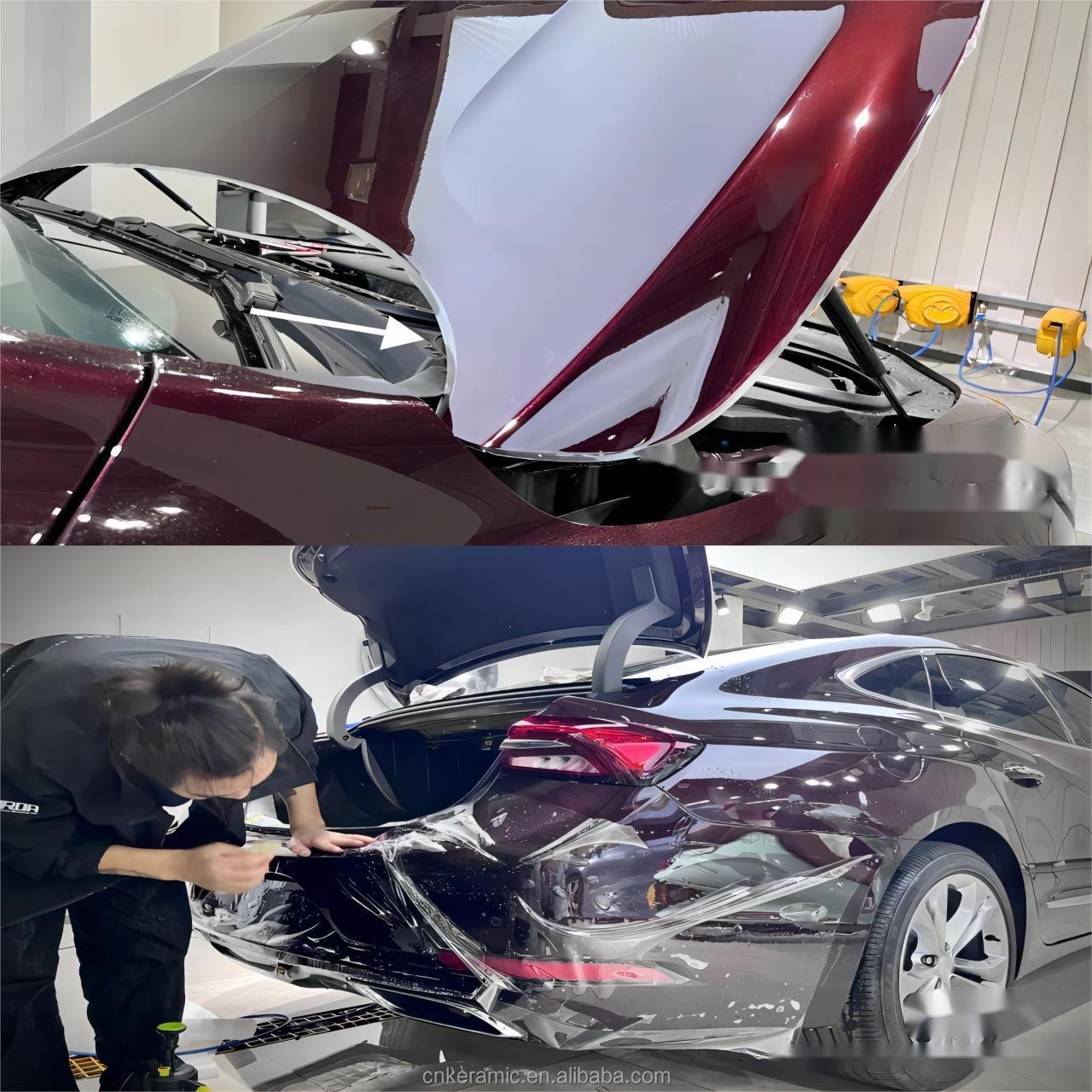 Hot Sale TPU Nano UV Coating Car Paint Protection Film Transparent Roll Sticker No Yellowing Stretchable PPF Letter Type