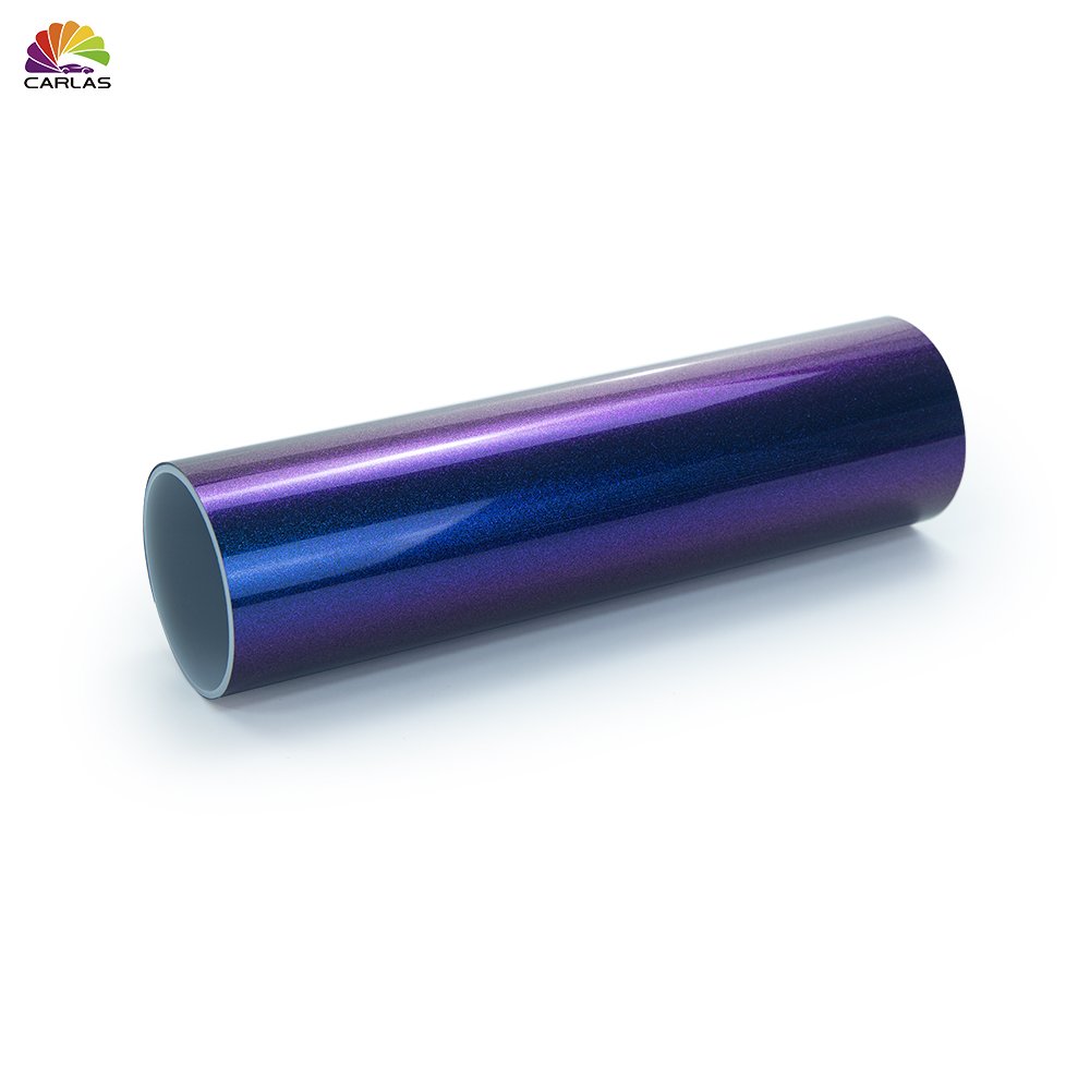 CARLAS Wholesale Best Quality Blue Purple 8.0Mil PPF TPU Color Nano PPF LUXE PPF TPU USA Quality Cars Scratch Proof Film