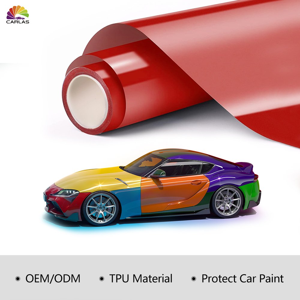 CARLAS Wholesale Best Quality Blue Purple 8.0Mil PPF TPU Color Nano PPF LUXE PPF TPU USA Quality Cars Scratch Proof Film