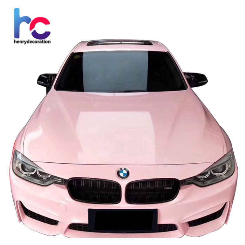 Super High Glossy Rose Red Vinyl Car Body Sticker Wrap Car Film