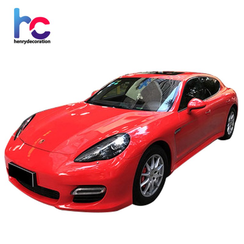 Super High Glossy Rose Red Vinyl Car Body Sticker Wrap Car Film