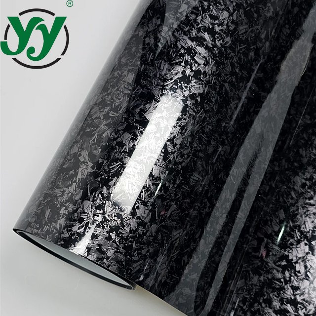 Wrapping Vinyl Wrap High Glossy Forged Flower Carbon Red Silver Gold Sticker Car Film Cover Auto Stickers Sticker on the Hood