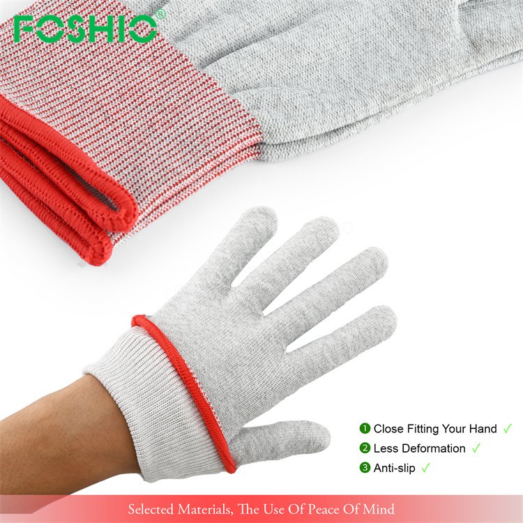 Foshio New Design Vehicle Wrap Carbon Fiber Gloves For Car Repair Install Car Wrap Film