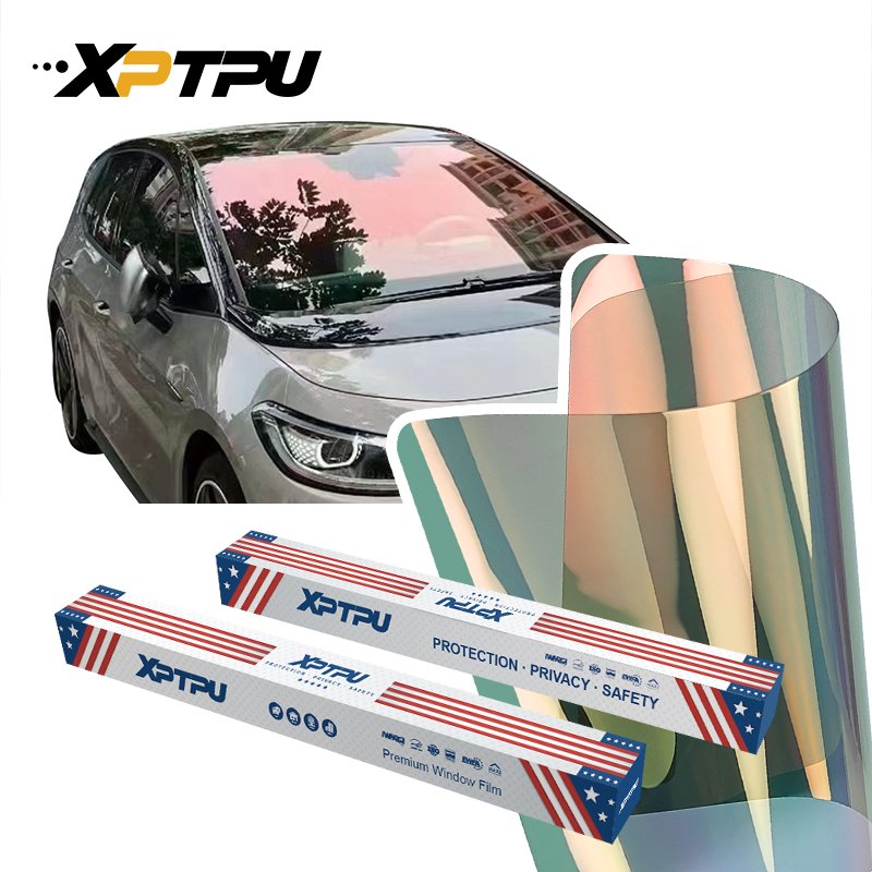 Car Front Window Color Change Chameleon Films Red Green Heat Rejection Nano Ceramic Window Tint