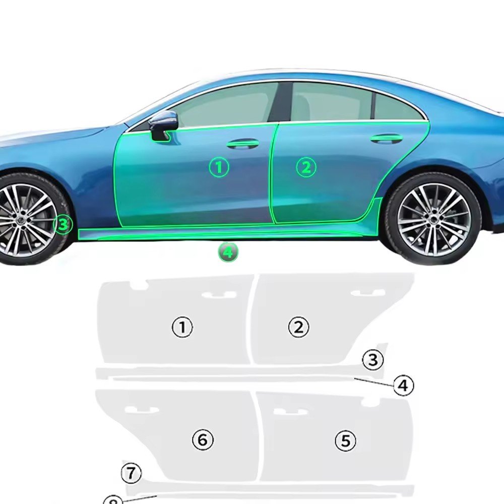 For Benz CLS C257 each part of the film TPU PPF pre-cut car film anti-scratch self-repairing transparent film