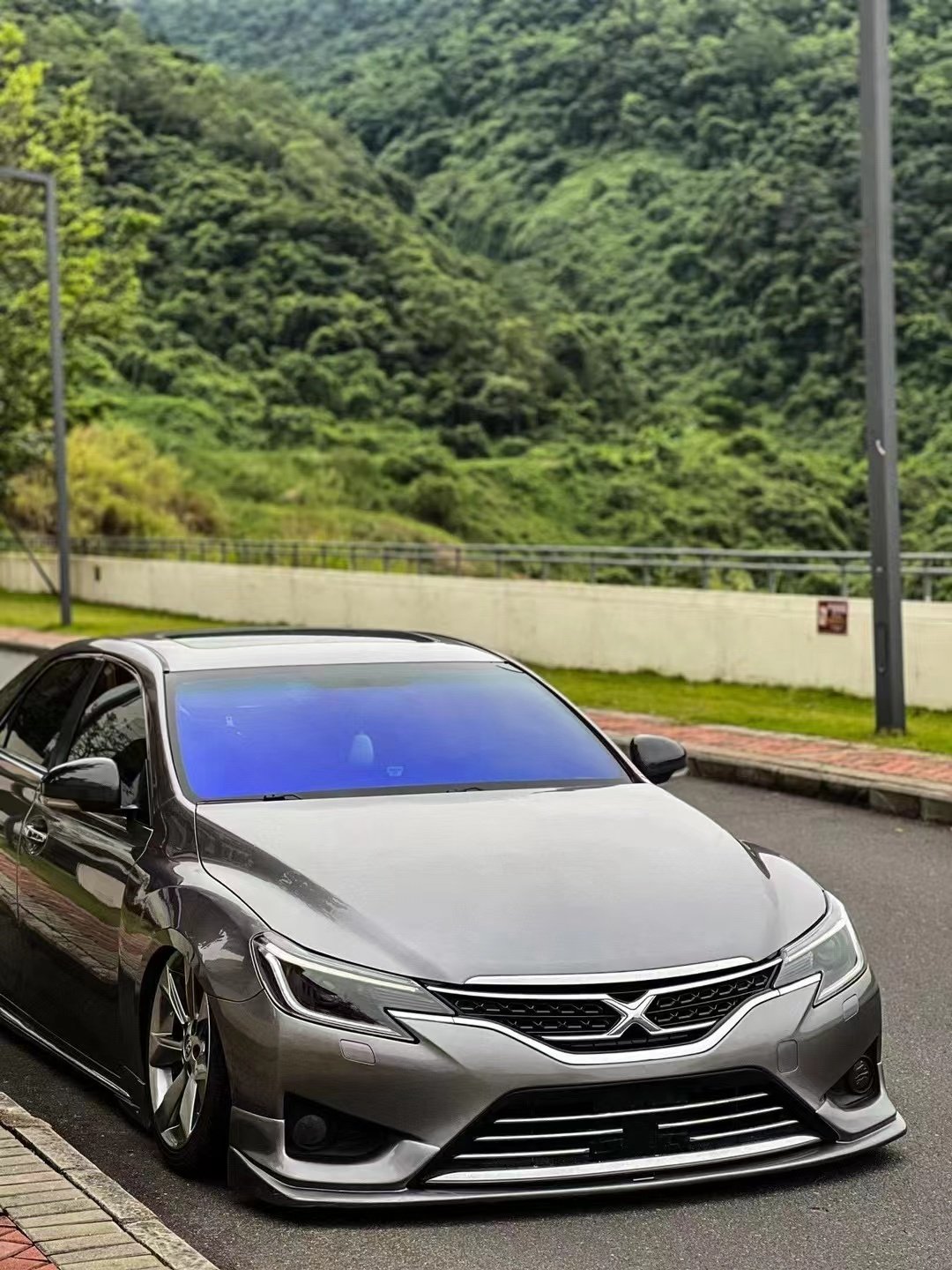 Chameleon Car Tint Membrane Colorful Blue Window Film UV Proof and Protective 1.25*30m