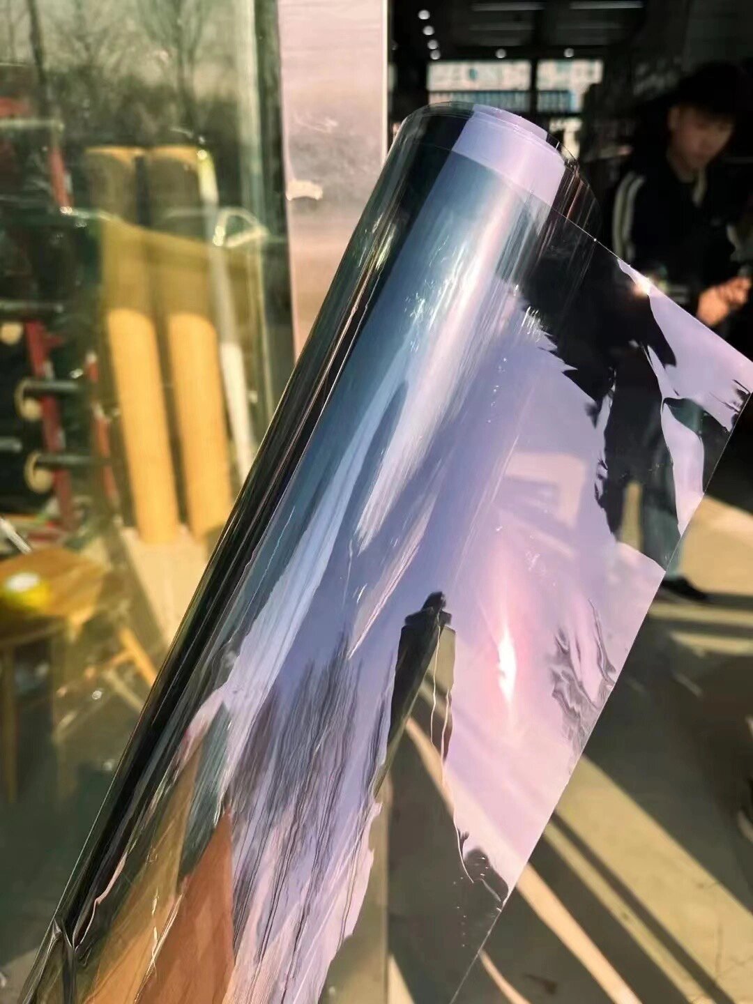 Purple 60% VLT Chameleon Window Tint Film HD Clear Vision Chameleon Car Tint Film Anti-glare PET UV Proof Chameleon Film Tint