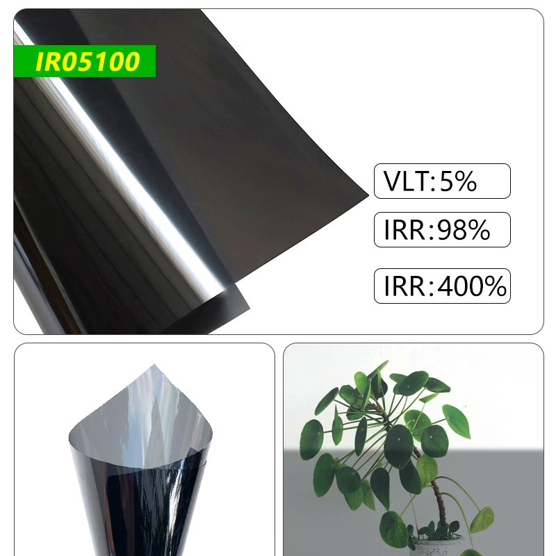 Hot Selling Nano Ceramic Window Tint Film 1.52x30m/60"x100ft Anti-Scratch UV Proof Carbon Film 5 Years Warranty Car Manufacturer