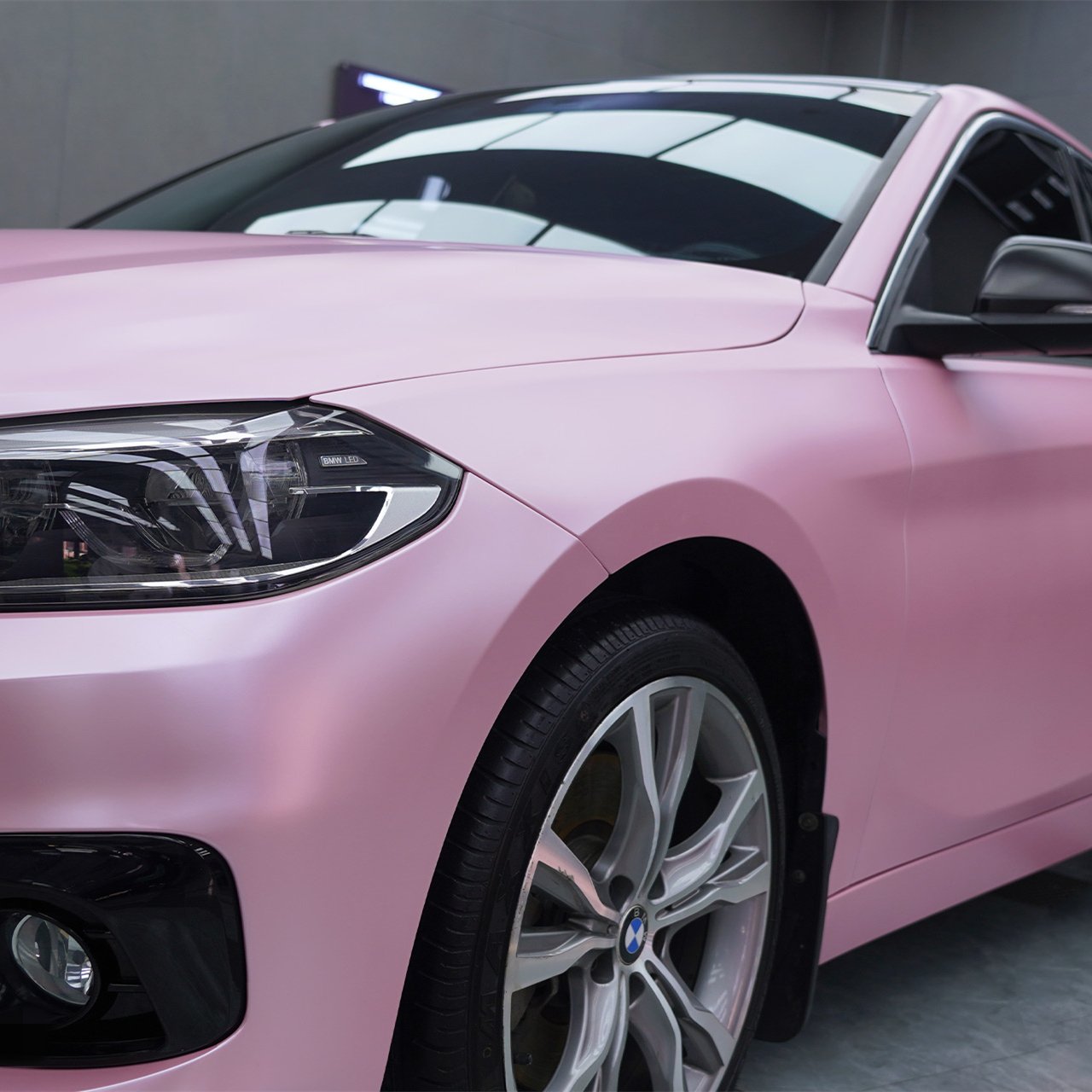 Matt Pink Color Wrapping High Grade Calender Film Matte Metallic Vinyl Wrap Films