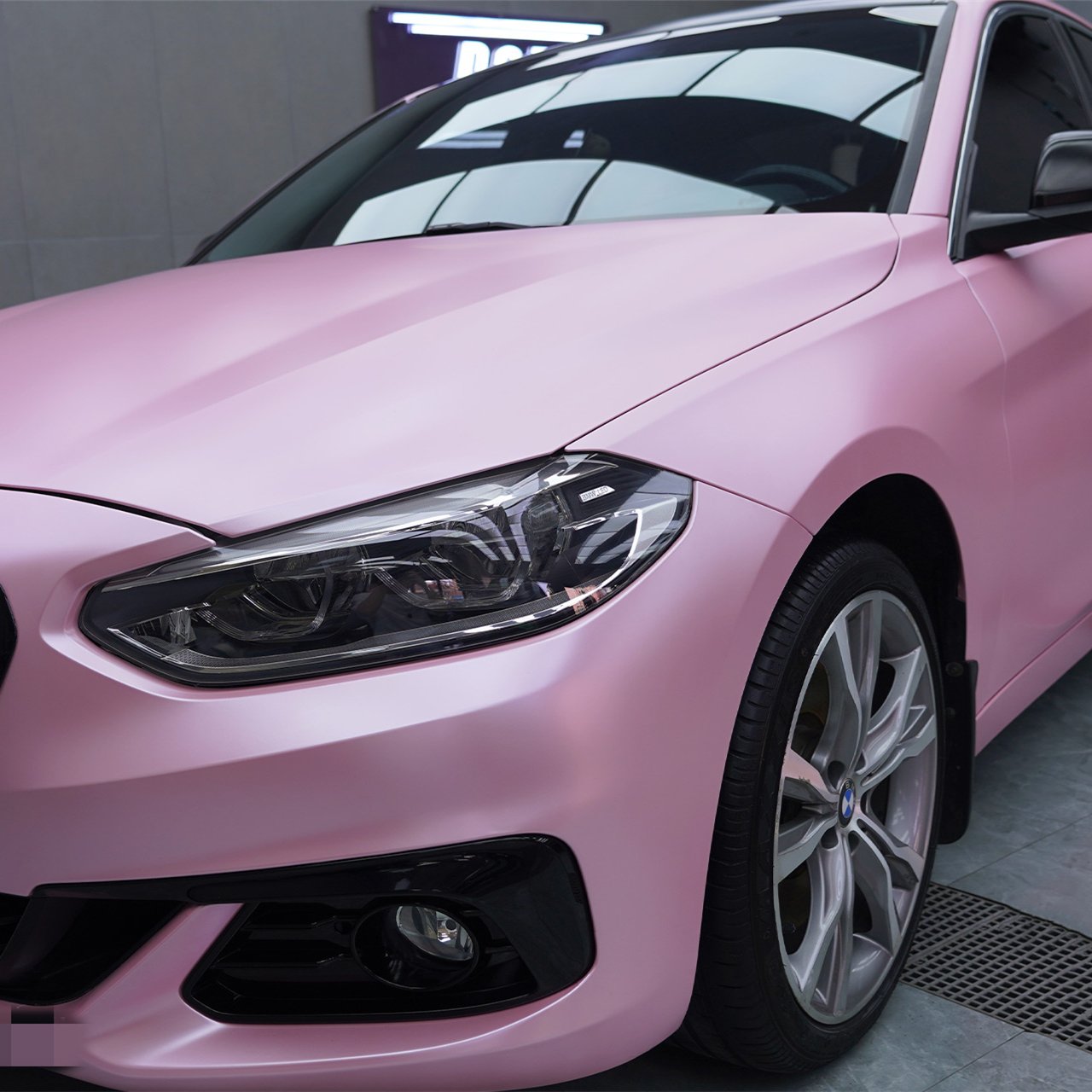 Matt Pink Color Wrapping High Grade Calender Film Matte Metallic Vinyl Wrap Films