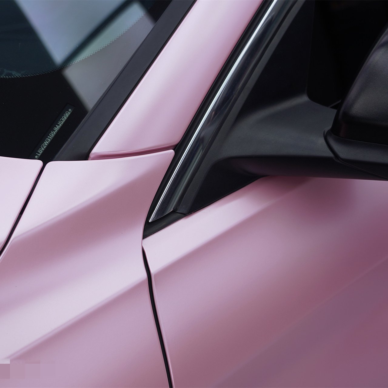 Matt Pink Color Wrapping High Grade Calender Film Matte Metallic Vinyl Wrap Films