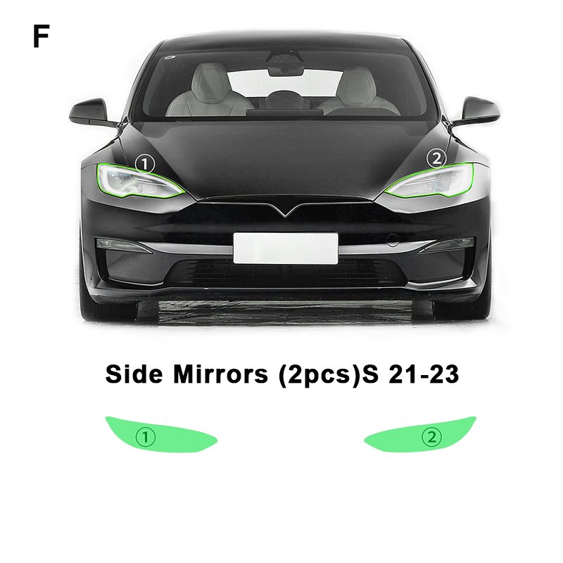 For Tesla Model S 2016-2020 2021-2023 each part of the film TPU PPF pre-cut film scratchresistant self-healing transparent film