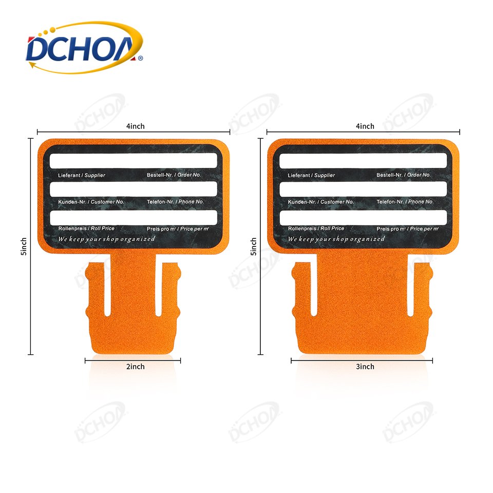 DCHOA Sign Marking 2'' 3'' Media Card Vinyl Roll Window Tint Film Storage Labeling Card For Car Film Rolls