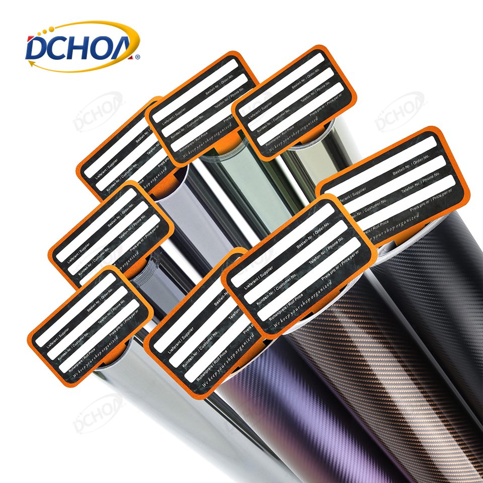 DCHOA Sign Marking 2'' 3'' Media Card Vinyl Roll Window Tint Film Storage Labeling Card For Car Film Rolls