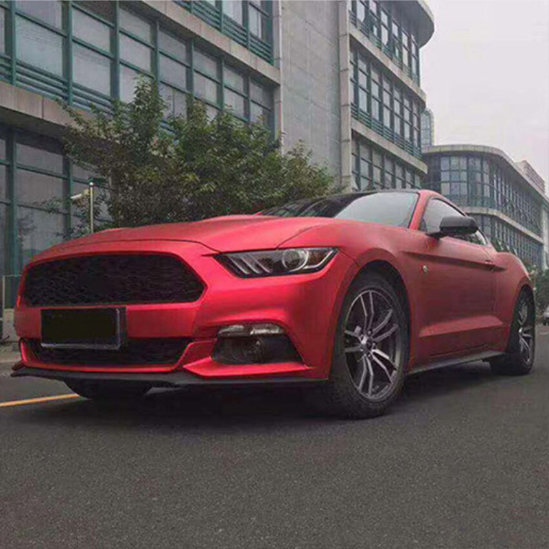 1.52*18m Stain Metal Ceramic Vinyl Red Car Wrapping Film Cover Film for Vehicle Decoration