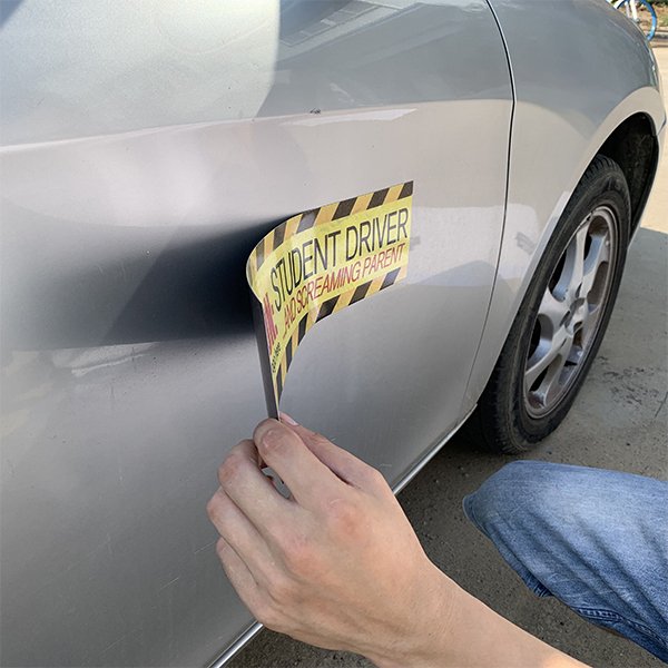 Custom die cut magnetic car Vehicle Bumper stickers Magnet Sticker car door magnet car sticker