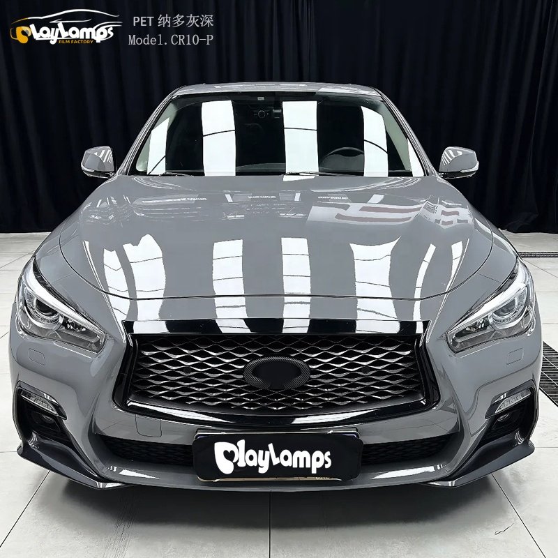Super Glossy Film Nardo Grey Auto Body Wrapping PVC foil film for custom Car Wrap Vinyl