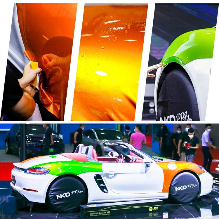isffilm 10 YEARS warranty orange tpu paint protective wrapping color changing car anti scratch self healing ppf film