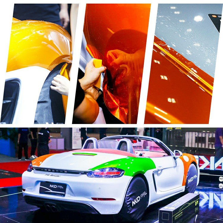 isffilm 10 YEARS warranty orange tpu paint protective wrapping color changing car anti scratch self healing ppf film
