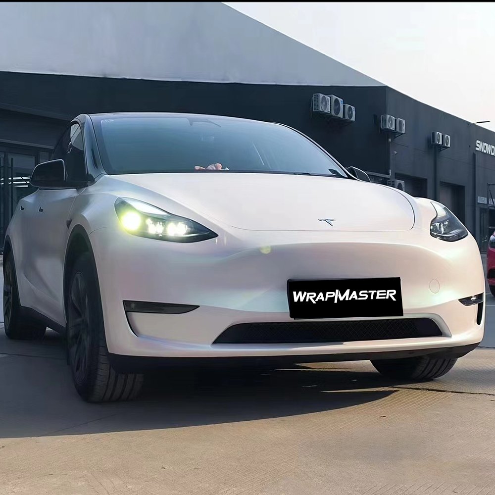 Wrapmaster 1.52*15m Vehicle PPF Car Color Changing Film TPU Glossy Aurora White Wrap PPF Car Film PPF Protection Film