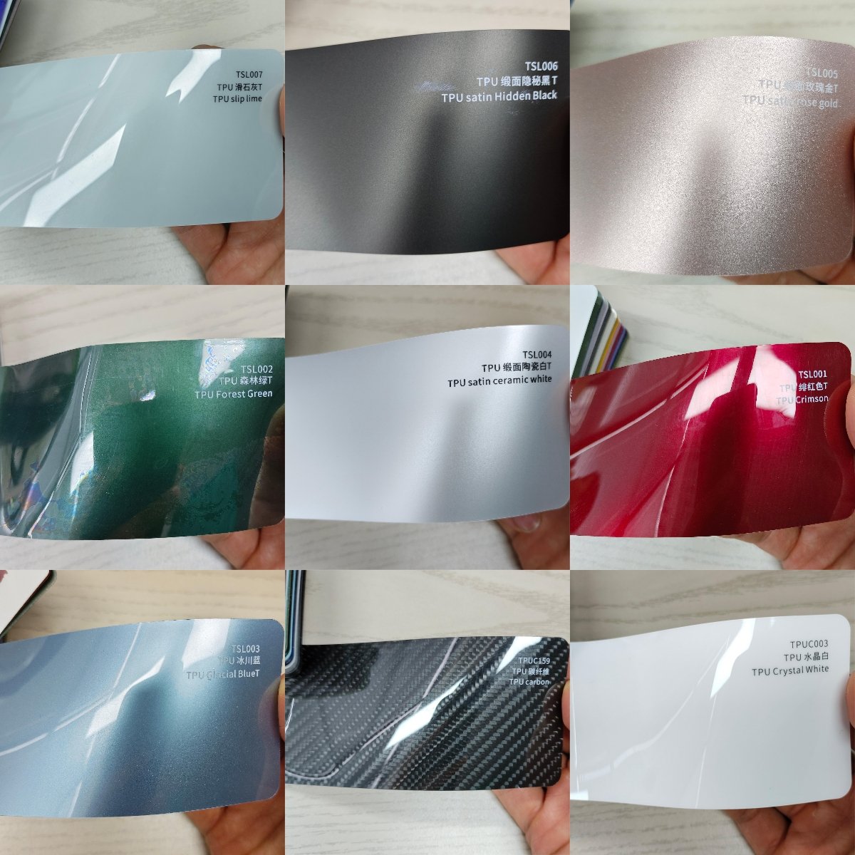High Quality 181 Colors 7.5Mil TPU Color PPF 5 YEARS Warranty Self Healing Color Paint Protection Film