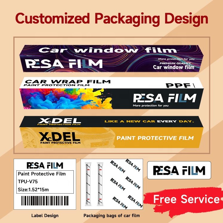 10 Year Warranty USA ppf 6.5mil 7.5mil Clear Car Anti-Yellowing PPF Paint Protection Film Self Healing car TPU TPH PPF Film