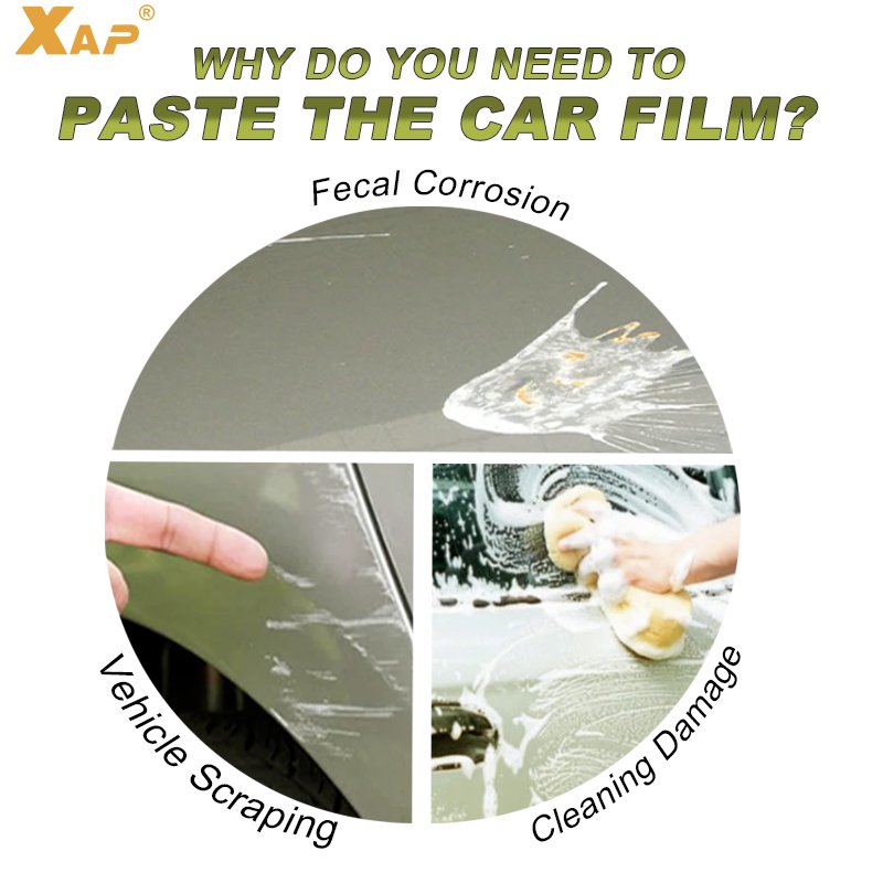 Suitable for Tesla Model 3 Model Y TPU complete set of door triangle protective film PPF car transparent protective film
