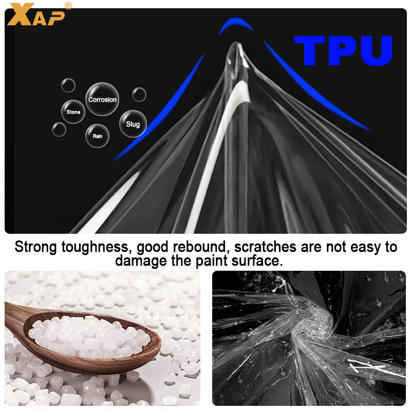 Suitable for Tesla Model 3 Model Y TPU complete set of door triangle protective film PPF car transparent protective film