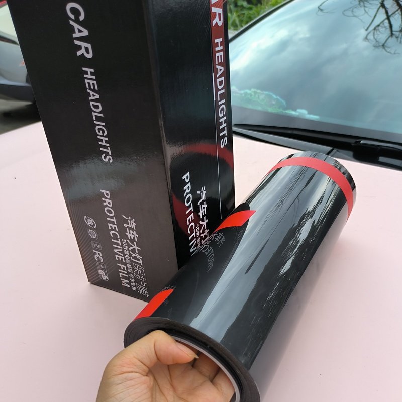 Hot selling TPU Grey blue black Smoky black headlight color film tpu tph car headlight uv protection film