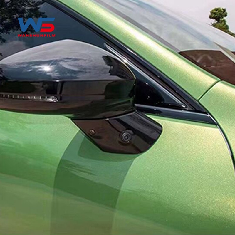 Factory Price TPU Iridescent Emerald Green Car Wrapping Film Vinyl Wrap Color Changing Self Healing Paint Protection