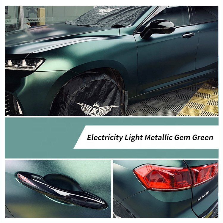 Electric light metal car vinyl sticker wrapping car body anti fading car wap vinyl film sheet roll
