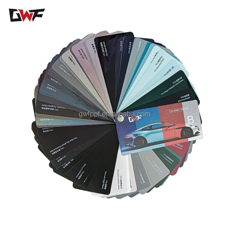 GWF Starlight Grey Phantom Car Color Wrap TPU PPF Whole Body Sticker Glossy Grey purple Air Bubble Free Car TPU PPF Film