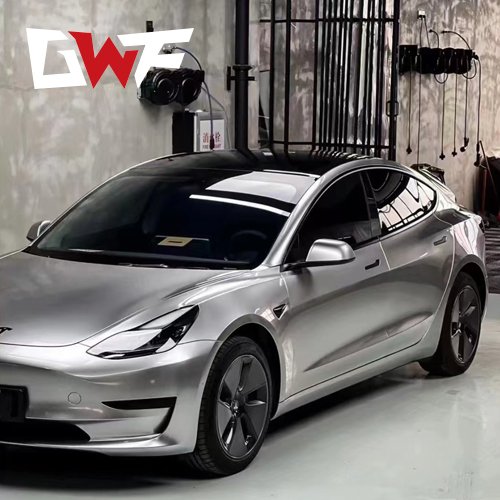 GWF Starlight Grey Phantom Car Color Wrap TPU PPF Whole Body Sticker Glossy Grey purple Air Bubble Free Car TPU PPF Film