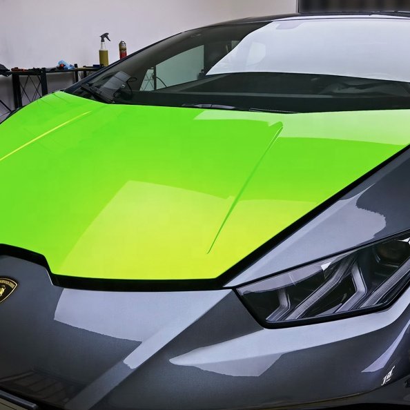 Magic Coral Metallic Green 1.52x18m Air Bubble Free Car Wrap Vinyl 5x60ft Wrap Vinyl for Cars