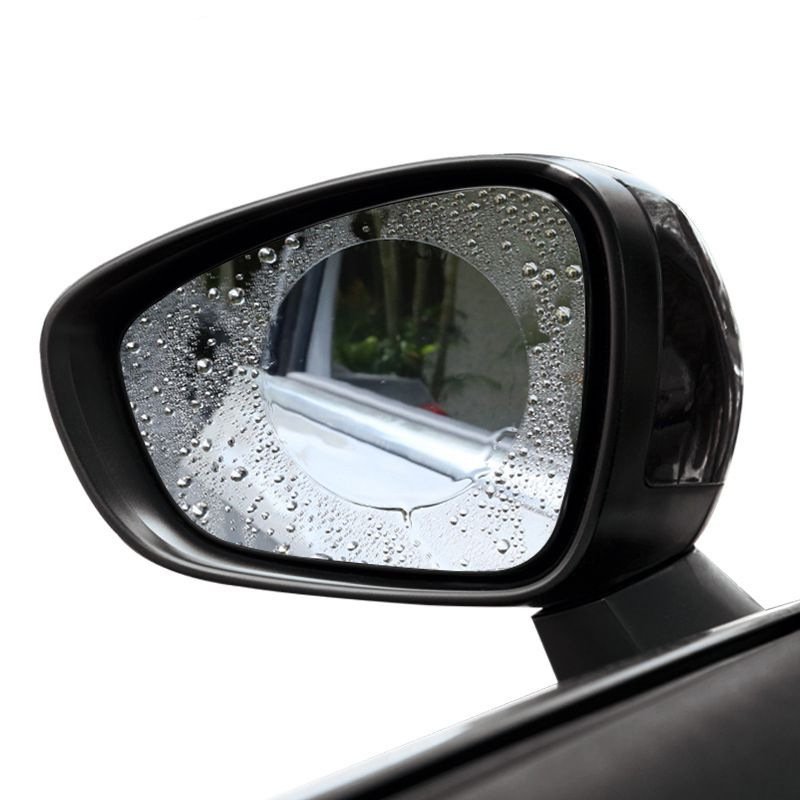 2PCS Cars Rearview Mirror Window Protective Film Car Accessories Interior Anti-Fog Membrane Rainproof Auto Stick